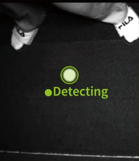 센서가 공을 인식하는 Detecting 화면